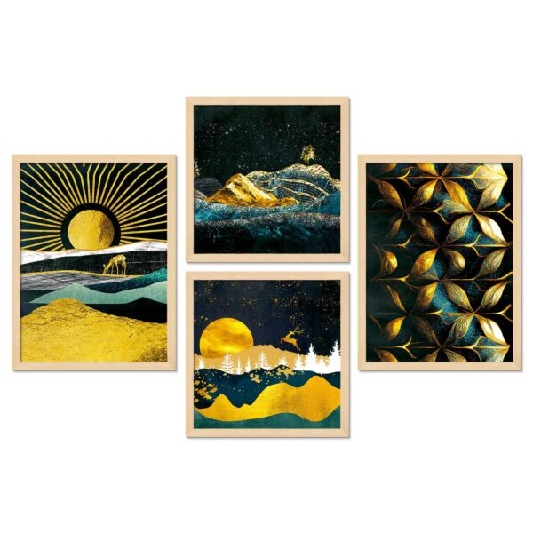 SET OF 4 DIGITAL WALL PAINTING - Image 4