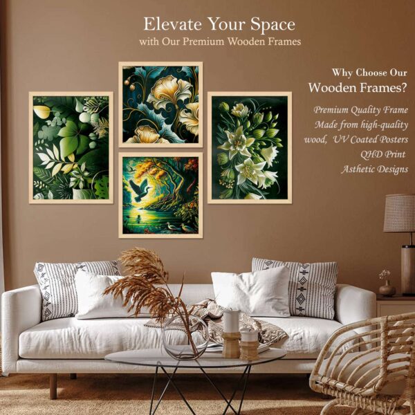 SET OF 4 DIGITAL WALL PAINTING - Image 2