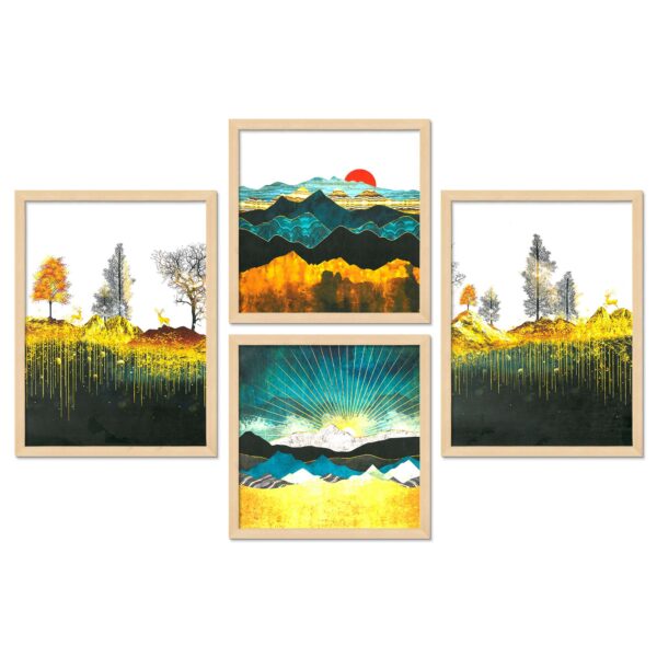 SET OF 4 DIGITAL WALL PAINTING - Image 4