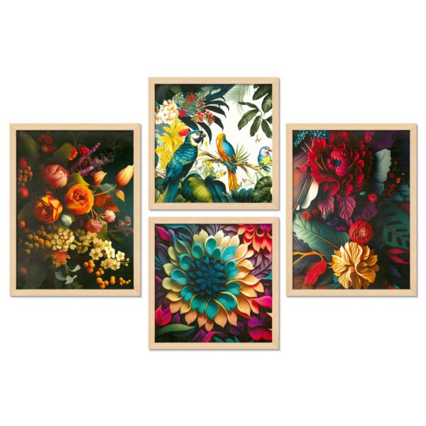 SET OF 4 DIGITAL WALL PAINTING - Image 4