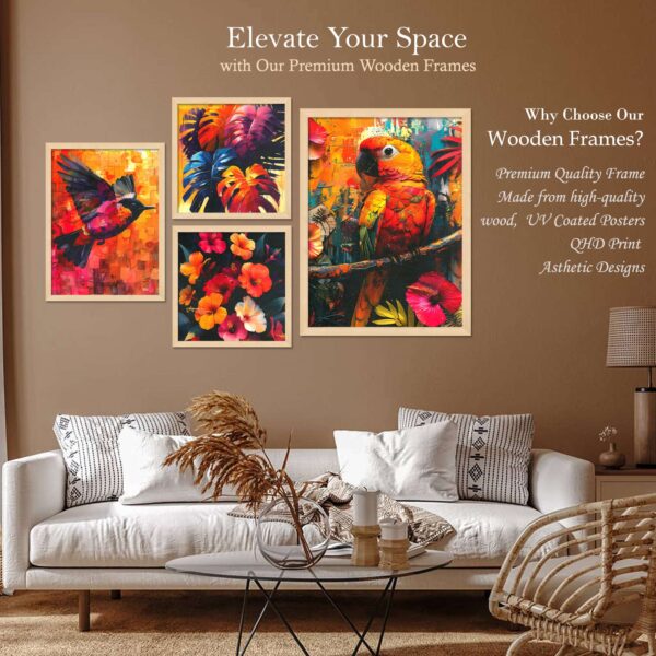 SET OF 4 DIGITAL WALL PAINTING - Image 2