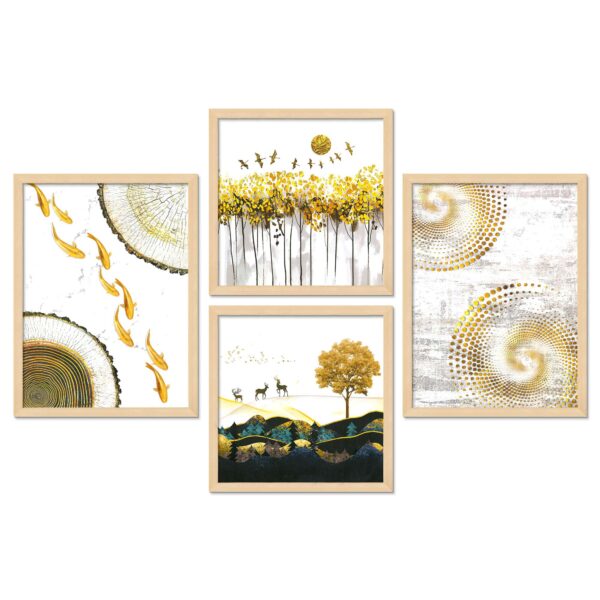 SET OF 4 DIGITAL WALL PAINTING - Image 4