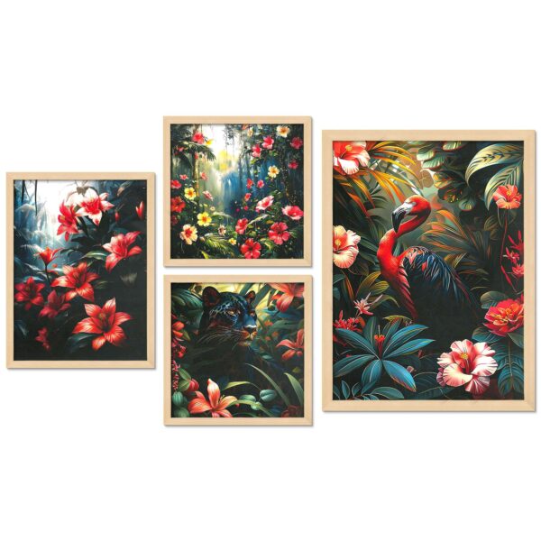 SET OF 4 DIGITAL WALL PAINTING - Image 4