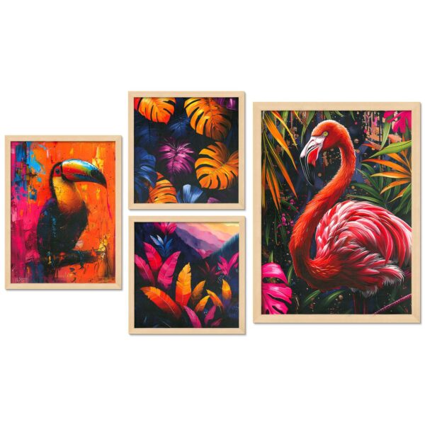 SET OF 4 DIGITAL WALL PAINTING - Image 4